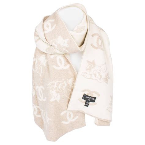 chanel scarf white|Chanel scarf cashmere.